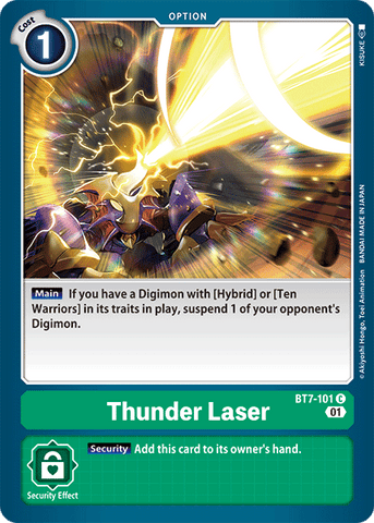 Thunder Laser [BT7-101] [Next Adventure] - Destination Retro