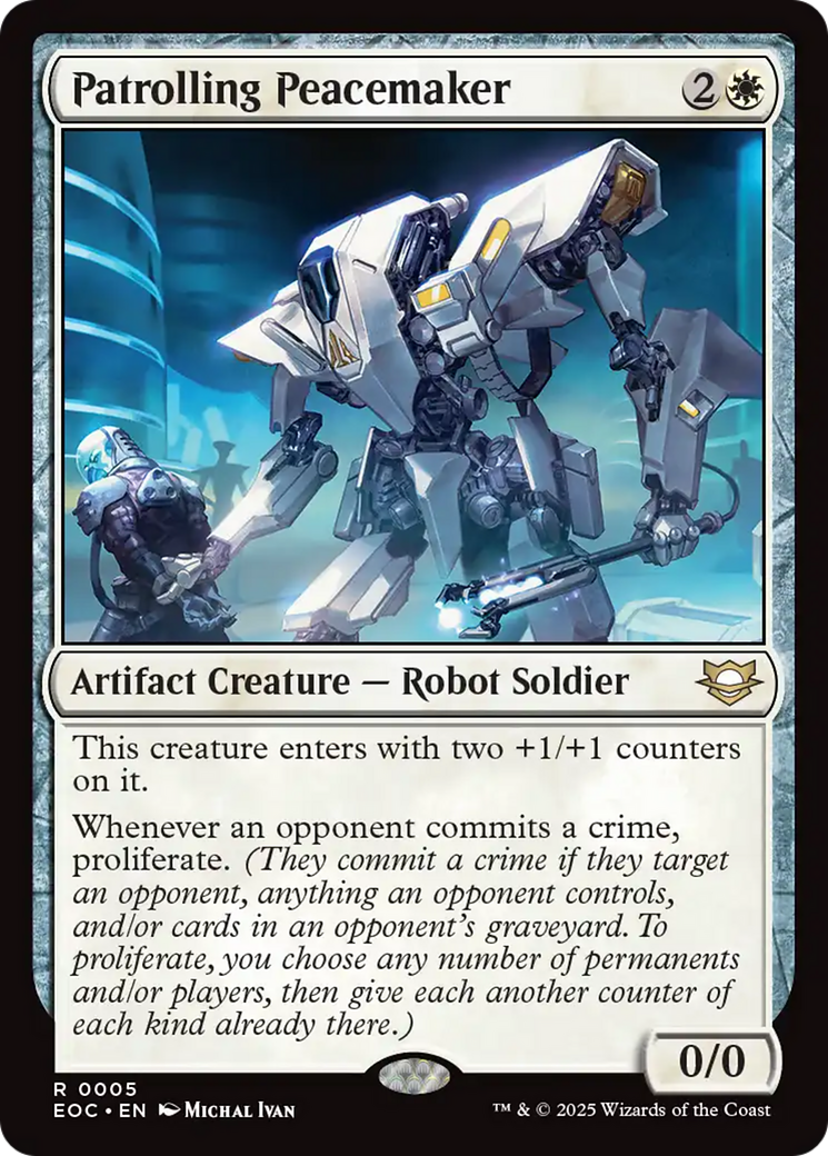 Patrolling Peacemaker [Edge of Eternities Commander] - Destination Retro