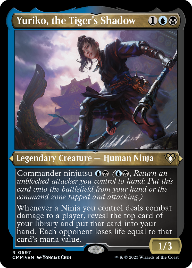 Yuriko, the Tiger's Shadow (Foil Etched) [Commander Masters] - Destination Retro
