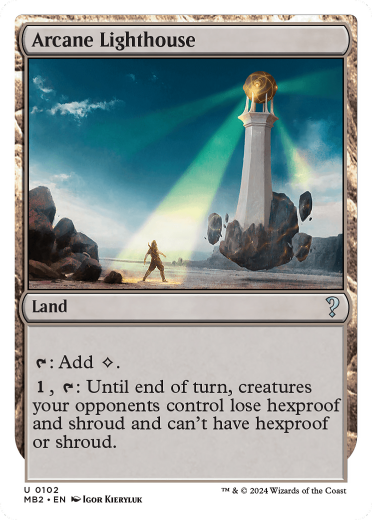 Arcane Lighthouse (White Border) [Mystery Booster 2] - Destination Retro