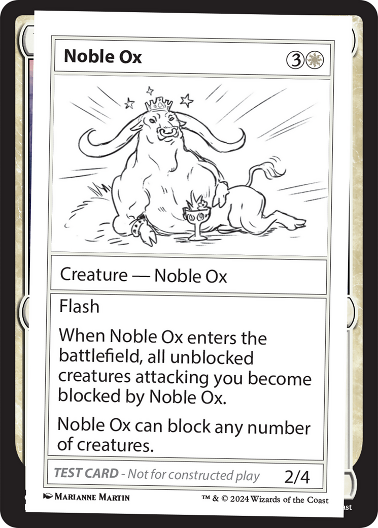 Noble Ox [Mystery Booster 2 Playtest Cards] - Destination Retro