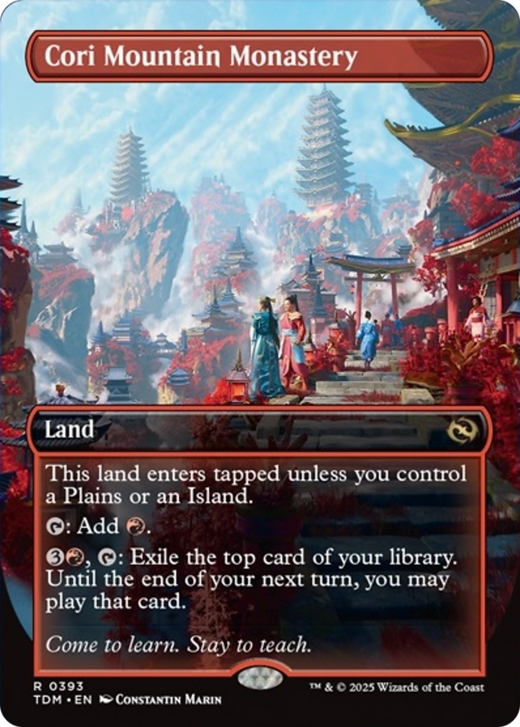 Cori Mountain Monastery (Borderless) [Tarkir: Dragonstorm] - Destination Retro