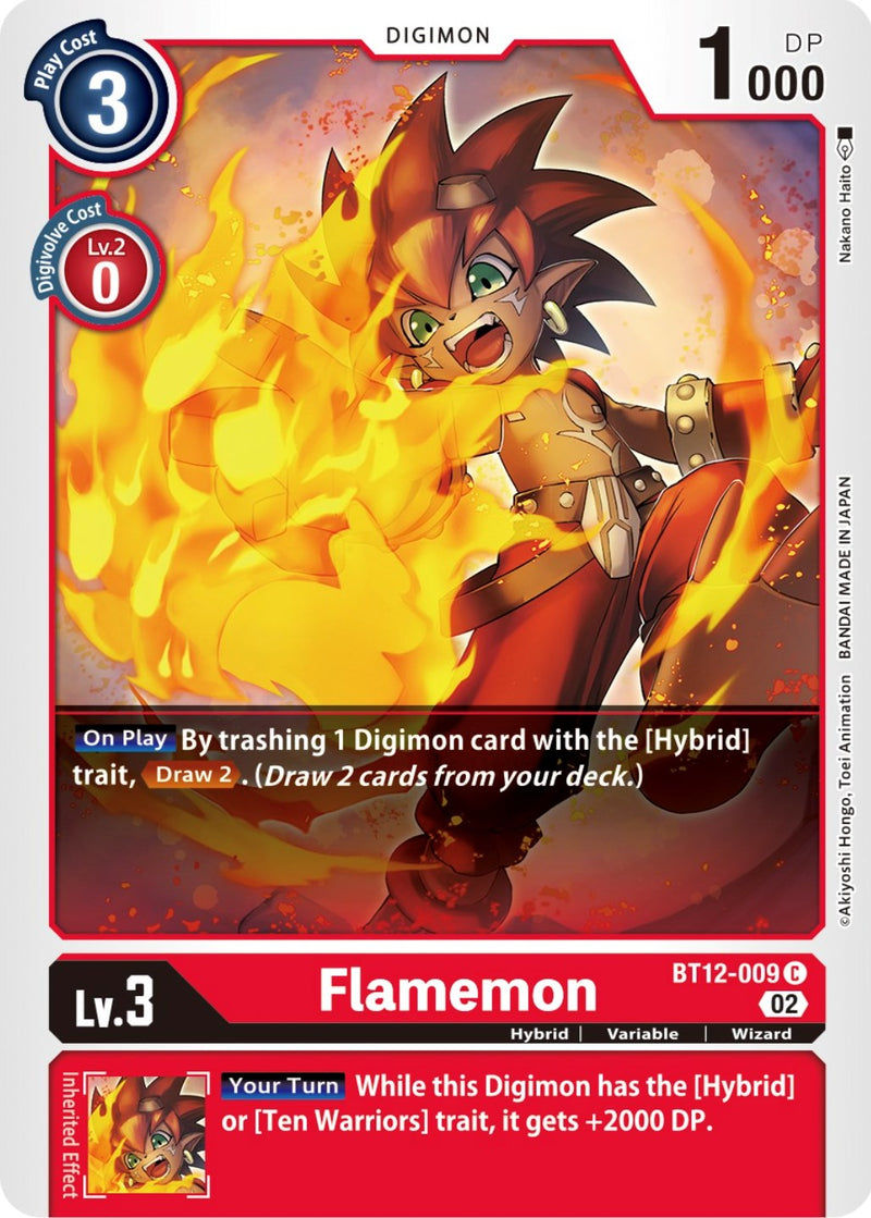 Flamemon [BT12-009] [Across Time] - Destination Retro