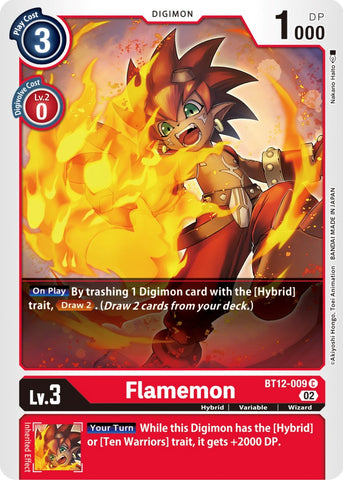 Flamemon [BT12-009] [Across Time] - Destination Retro