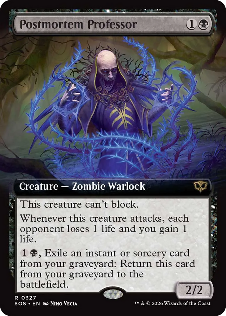 Postmortem Professor (Extended Art) [Secrets of Strixhaven] - Destination Retro