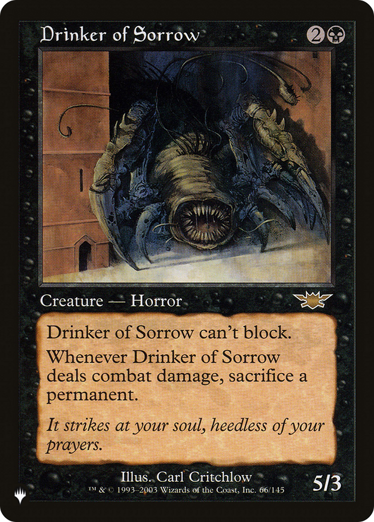 Drinker of Sorrow [The List] - Destination Retro