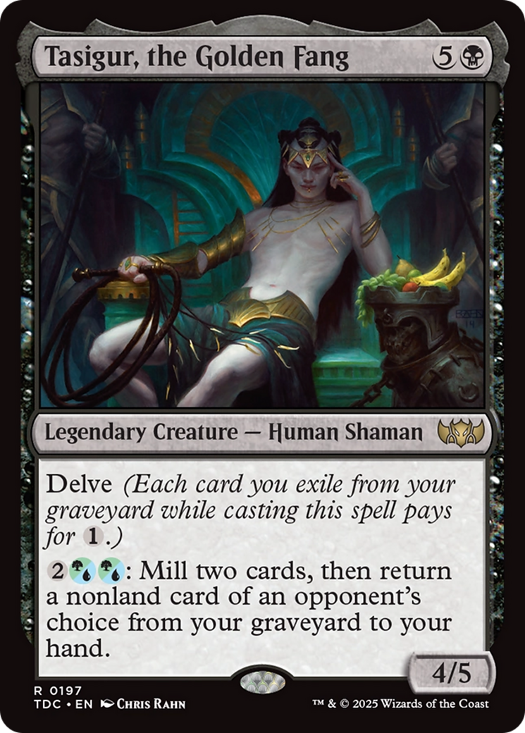 Tasigur, the Golden Fang [Tarkir: Dragonstorm Commander] - Destination Retro