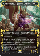 Chatterfang, Squirrel General (Borderless) (Raised Foil) [Bloomburrow Commander] - Destination Retro