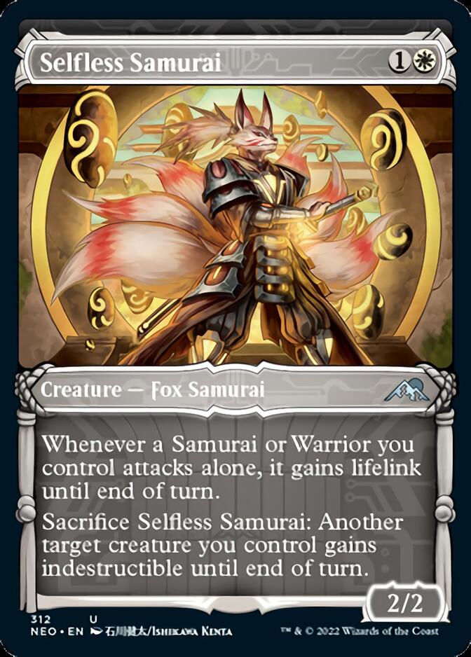 Selfless Samurai (Showcase Samurai) [Kamigawa: Neon Dynasty] - Destination Retro