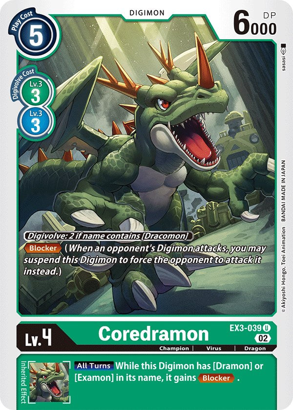 Coredramon [EX3-039] [Draconic Roar] - Destination Retro