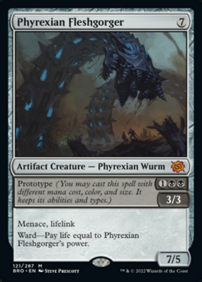 Phyrexian Fleshgorger (Promo Pack) [The Brothers' War Promos] - Destination Retro