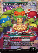 Michelangelo, Weirdness to 11 (Showcase) (Fracture Foil) [Teenage Mutant Ninja Turtles] - Destination Retro