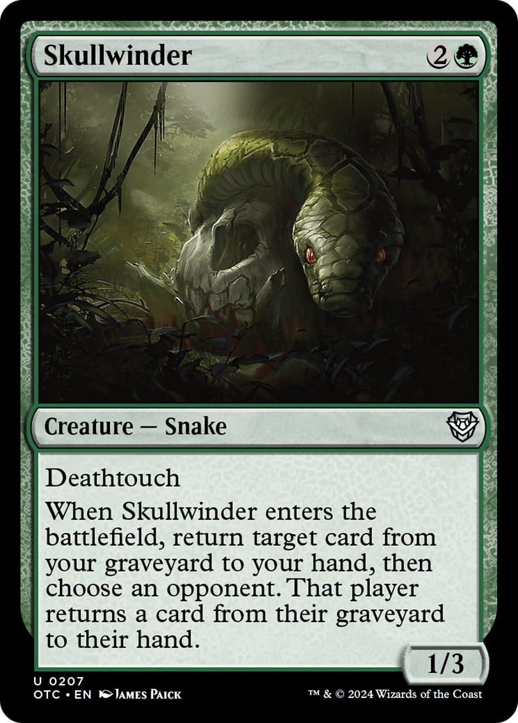 Skullwinder [Outlaws of Thunder Junction Commander] - Destination Retro
