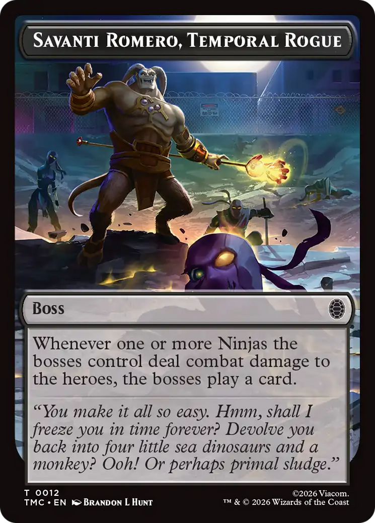 Savanti Romero, Temporal Rogue [Teenage Mutant Ninja Turtles Commander Tokens] - Destination Retro