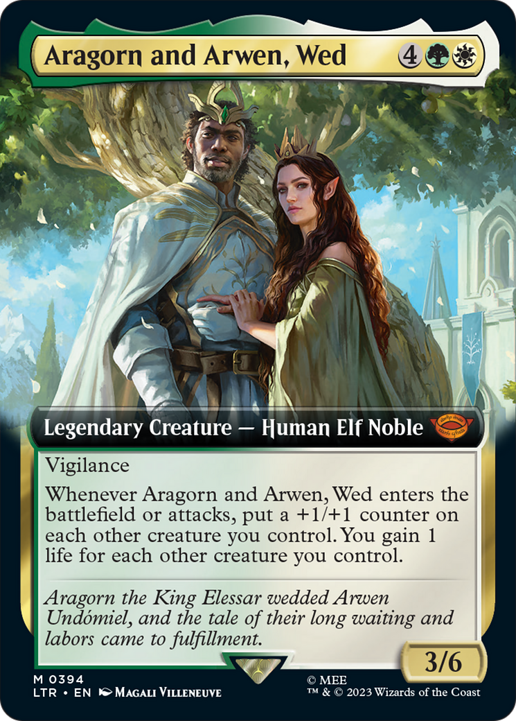 Aragorn and Arwen, Wed (Extended Art) [The Lord of the Rings: Tales of Middle-Earth] - Destination Retro
