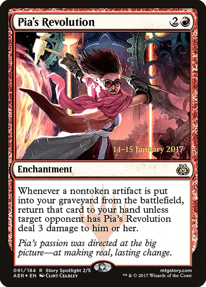 Pia's Revolution [Aether Revolt Prerelease Promos] - Destination Retro