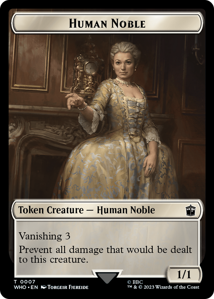 Human Noble // Food (0027) Double-Sided Token [Doctor Who Tokens] - Destination Retro