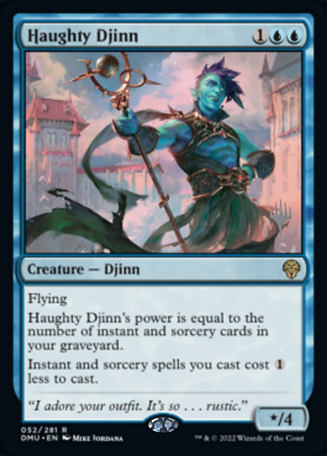 Haughty Djinn (Promo Pack) [Dominaria United Promos] - Destination Retro