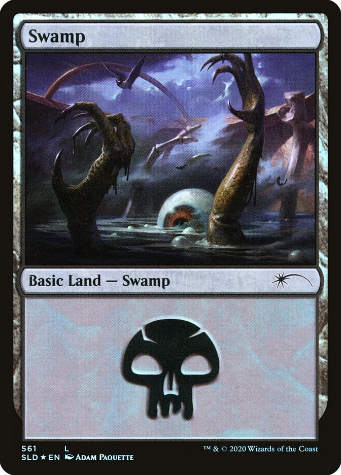 Swamp (Witchcraft) (561) [Secret Lair Drop Promos] - Destination Retro