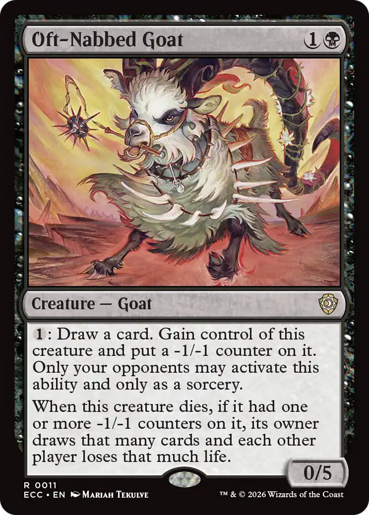 Oft-Nabbed Goat [Lorwyn Eclipsed Commander] - Destination Retro