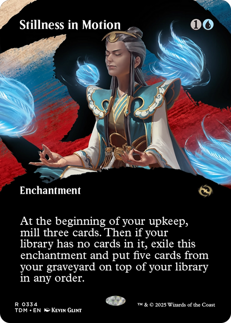 Stillness in Motion (Borderless) [Tarkir: Dragonstorm] - Destination Retro