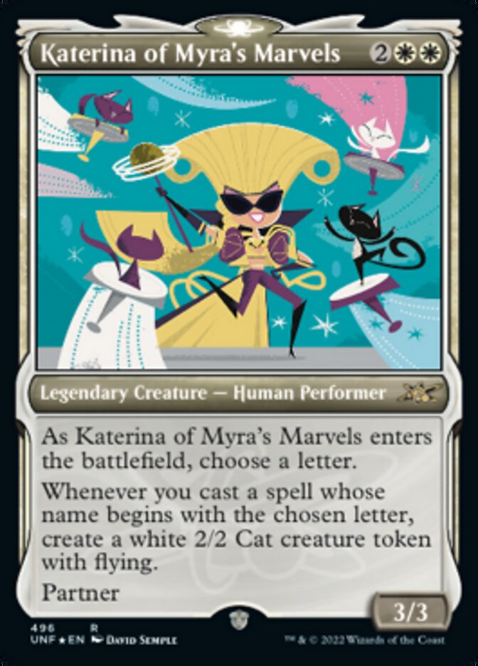 Katerina of Myra's Marvels (Showcase) (Galaxy Foil) [Unfinity] - Destination Retro