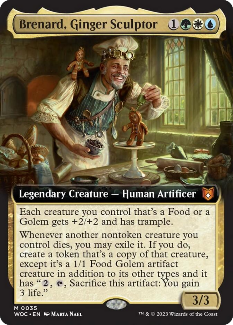Brenard, Ginger Sculptor (Extended Art) [Wilds of Eldraine Commander] - Destination Retro