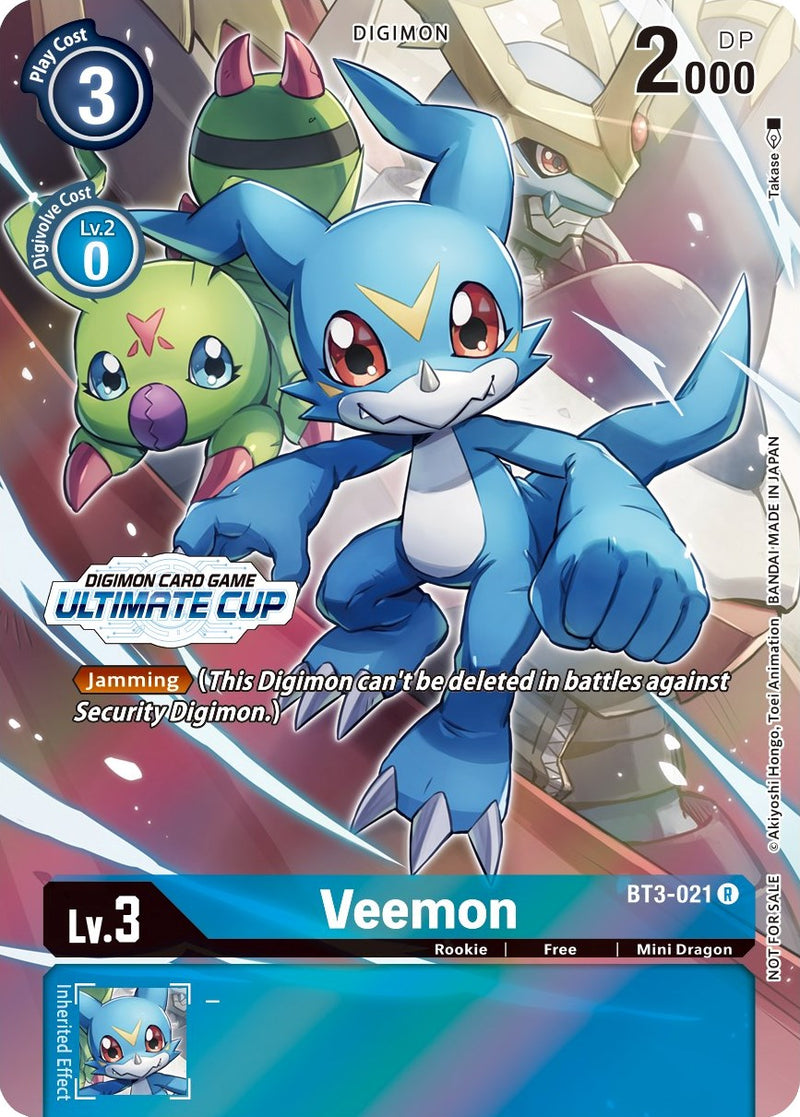 Veemon [BT3-021] (April Ultimate Cup 2022) [Release Special Booster Promos] - Destination Retro