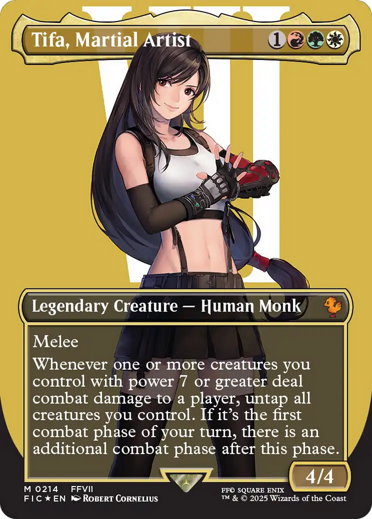 Tifa, Martial Artist (Borderless) (Surge Foil) [FINAL FANTASY Commander] - Destination Retro
