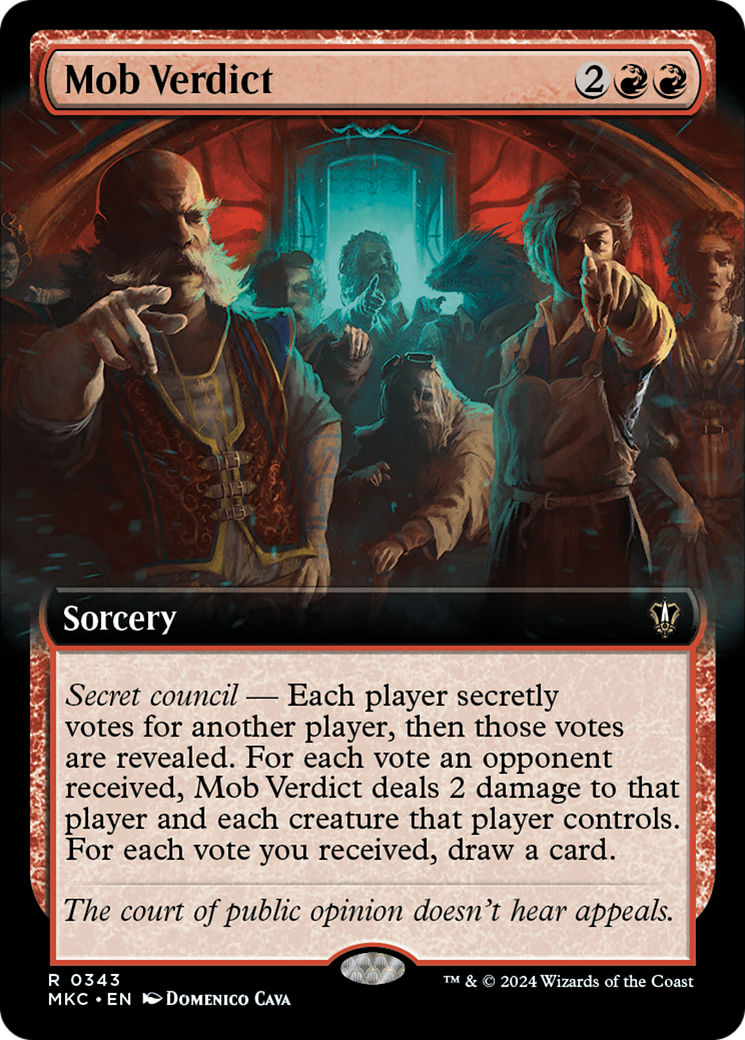 Mob Verdict (Extended Art) [Murders at Karlov Manor Commander] - Destination Retro