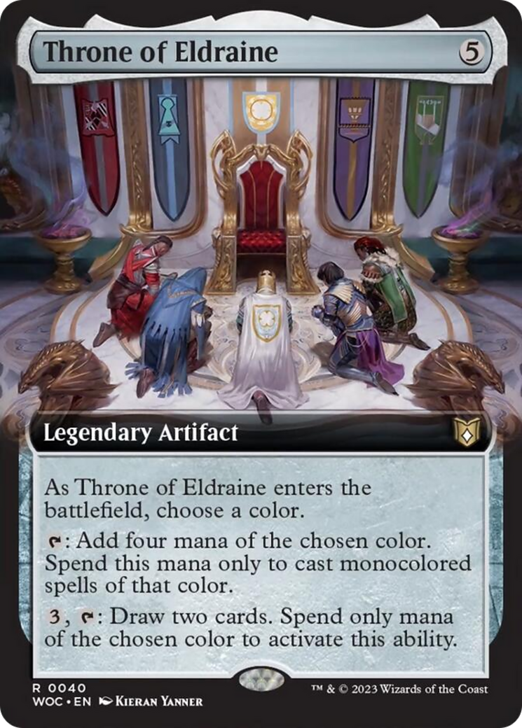 Throne of Eldraine (Extended Art) [Wilds of Eldraine Commander] - Destination Retro