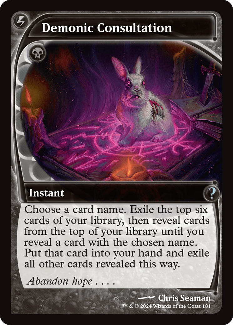 Demonic Consultation (Future Sight) [Mystery Booster 2] - Destination Retro
