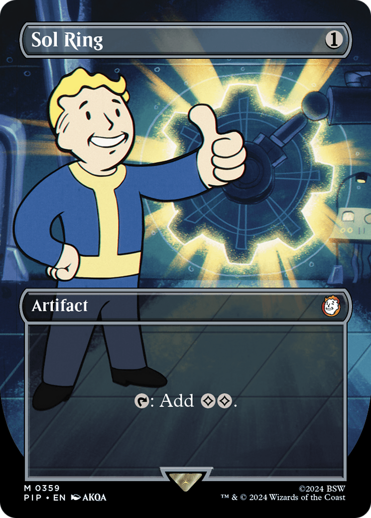 Sol Ring (Borderless) [Fallout] - Destination Retro