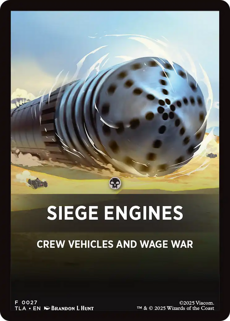Siege Engines Theme Card [Avatar: The Last Airbender Tokens] - Destination Retro