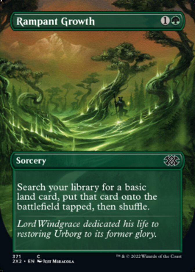 Rampant Growth (Borderless Alternate Art) [Double Masters 2022] - Destination Retro