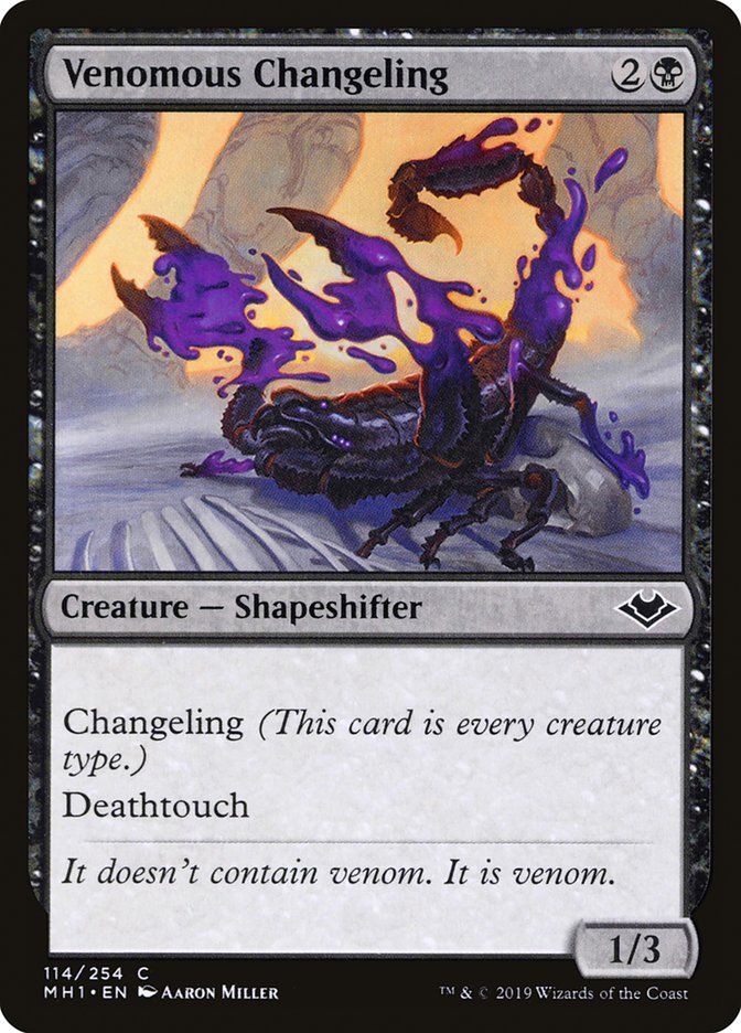 Venomous Changeling [Modern Horizons] - Destination Retro