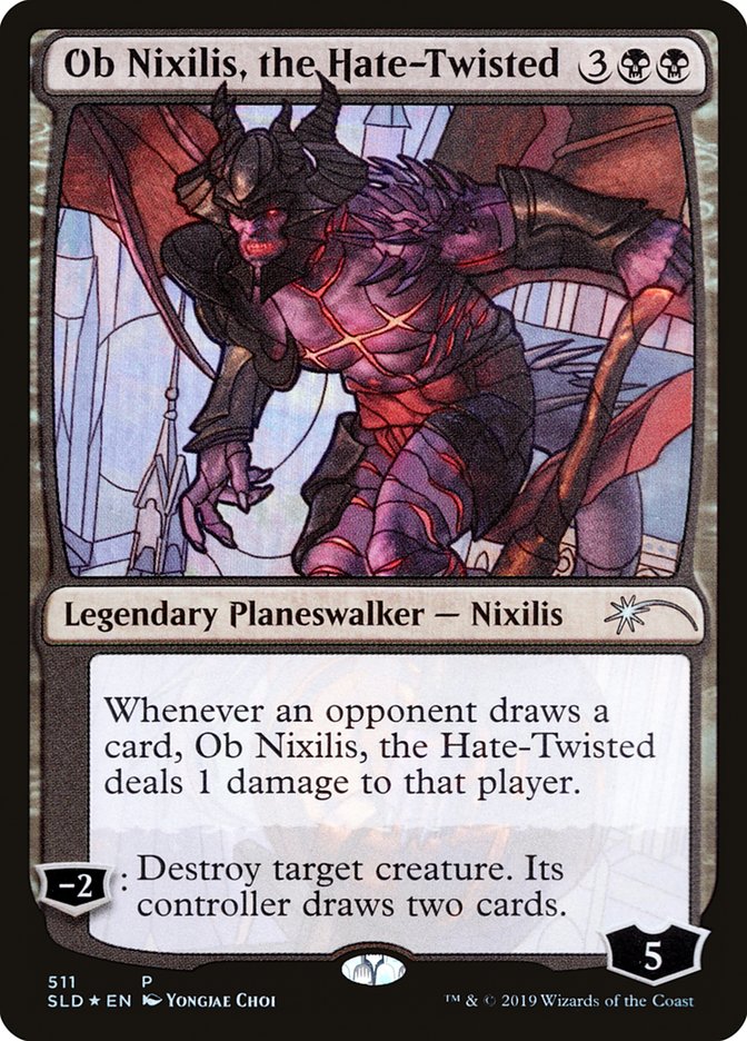 Ob Nixilis, the Hate-Twisted (Stained Glass) [Secret Lair Drop Promos] - Destination Retro