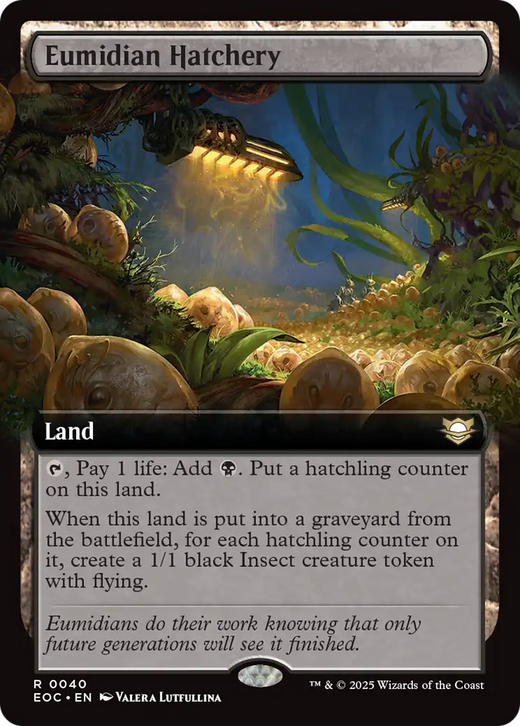 Eumidian Hatchery (Extended Art) [Edge of Eternities Commander] - Destination Retro