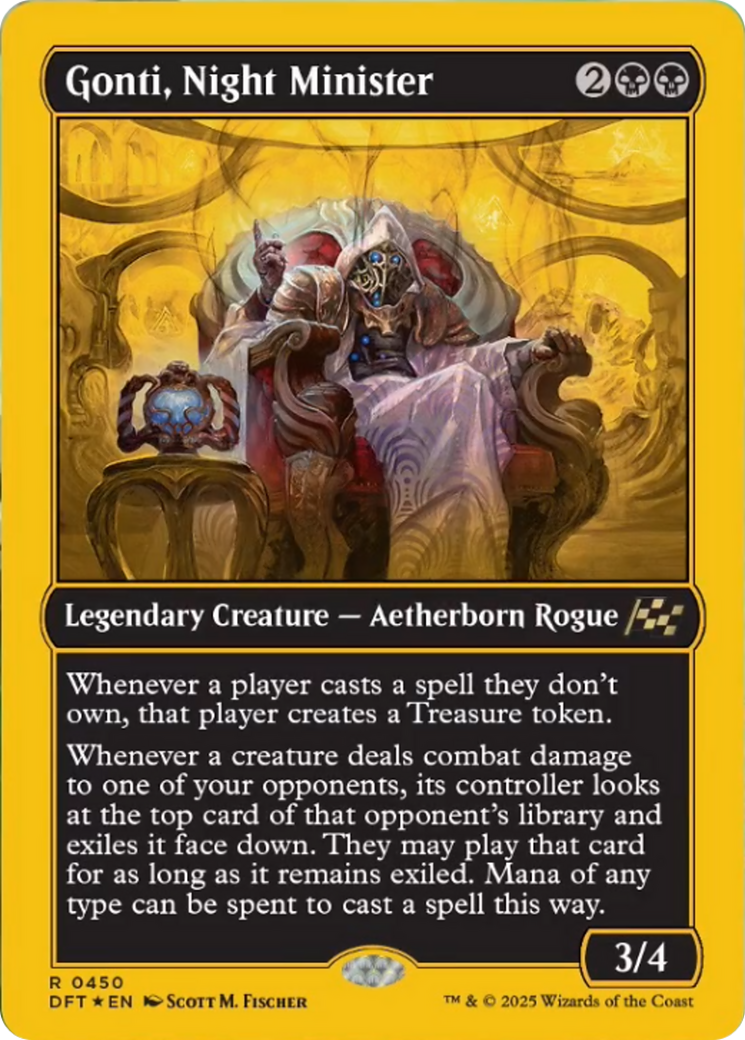 Gonti, Night Minister (First-Place Foil) [Aetherdrift] - Destination Retro
