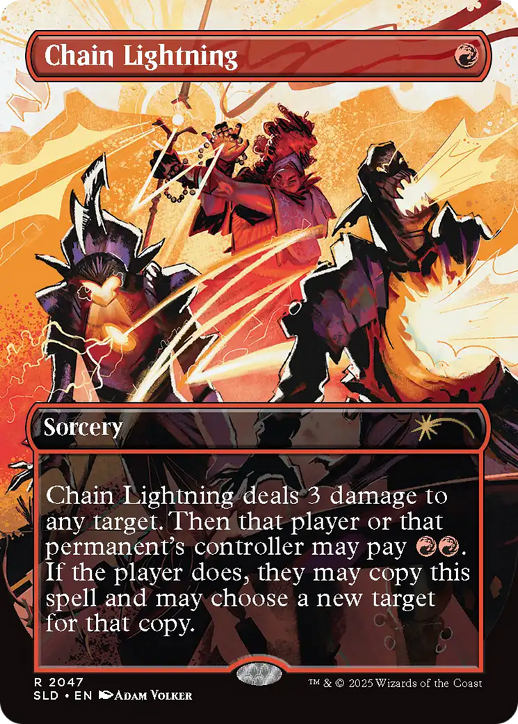 Chain Lightning (2047) (Rainbow Foil) [Secret Lair Drop Series] - Destination Retro