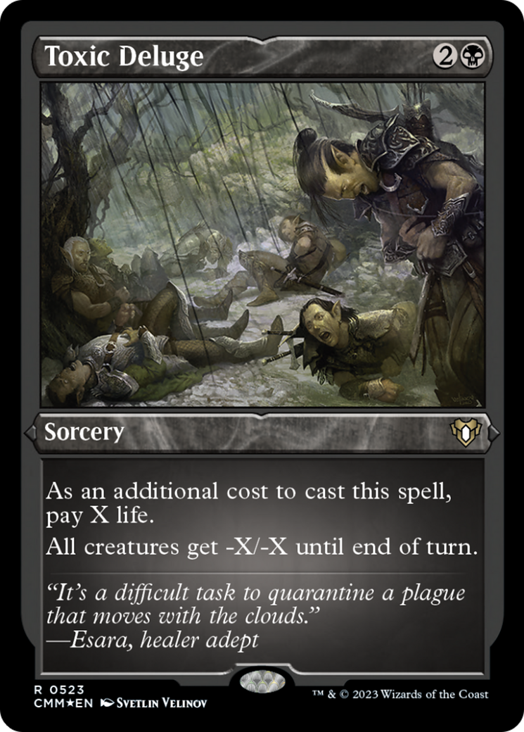 Toxic Deluge (Foil Etched) [Commander Masters] - Destination Retro