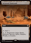 Accursed Duneyard (Extended Art) [Aetherdrift Commander] - Destination Retro