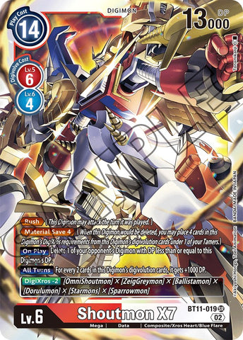 Shoutmon X7 [BT11-019] [Dimensional Phase] - Destination Retro