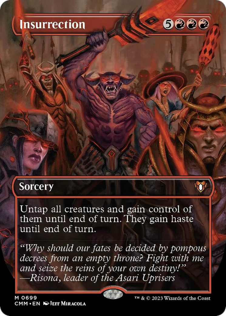 Insurrection (Borderless Alternate Art) [Commander Masters] - Destination Retro