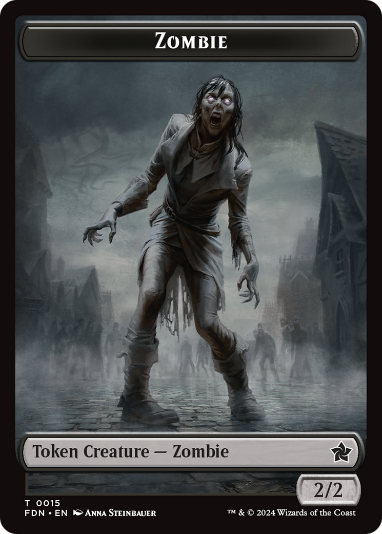 Rat (0014) // Zombie Double-Sided Token [Foundations Tokens] - Destination Retro