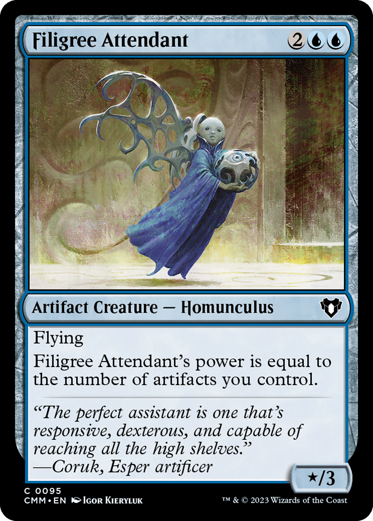 Filigree Attendant [Commander Masters] - Destination Retro