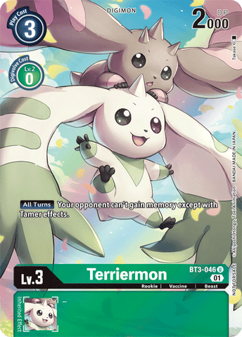Terriermon [BT3-046] (1-Year Anniversary Box Topper) [Promotional Cards] - Destination Retro