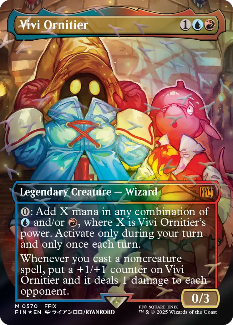 Vivi Ornitier (Borderless) (Chocobo Track Foil) [FINAL FANTASY] - Destination Retro