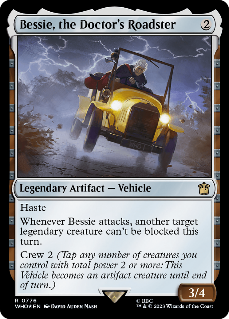 Bessie, the Doctor's Roadster (Surge Foil) [Doctor Who] - Destination Retro