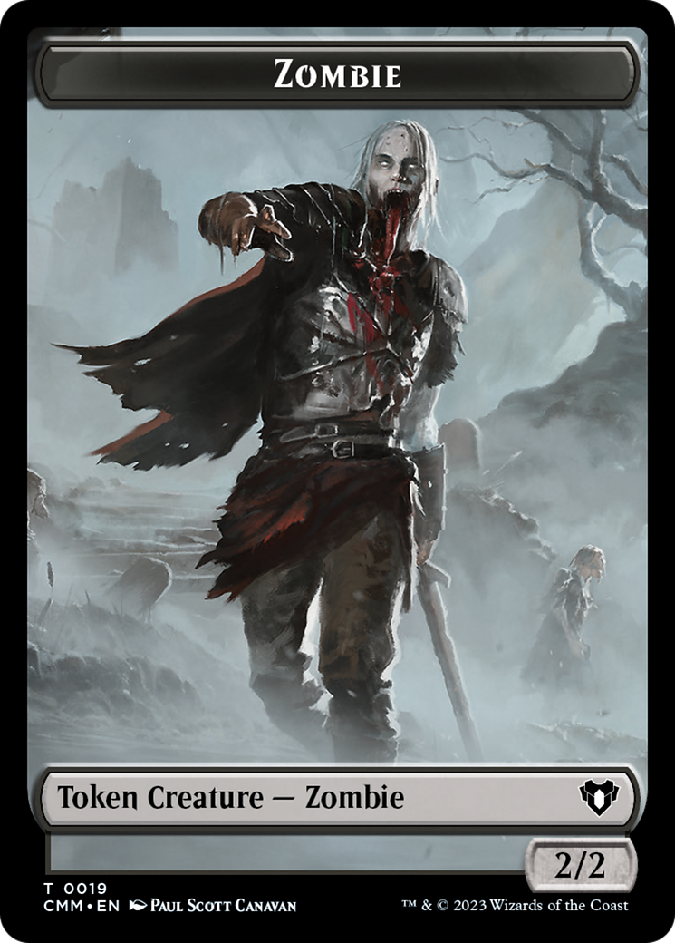 Zombie (0019) // Kor Soldier Double-Sided Token [Commander Masters Tokens] - Destination Retro